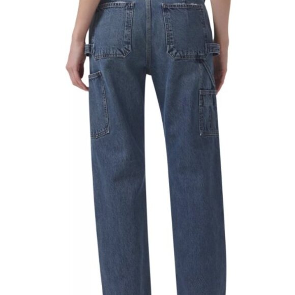 AGOLDE RAMI HIGH RISE STRAIGHT CARPENTER JEANS in REPETITION - Picture 2 of 3